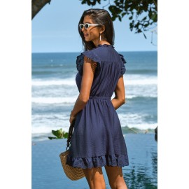Morning Ferry Blue Mini Dress