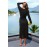 On Top of the World Black Midi Dress