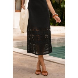Picture This Black Midi Dress