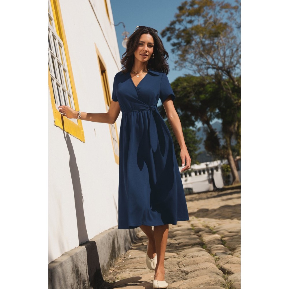 Primrose Blue Midi Dress