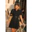 Quiet Moments Black Mini Dress
