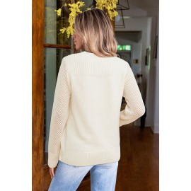 Stay Cozy White Sweater