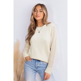 Stay Cozy White Sweater