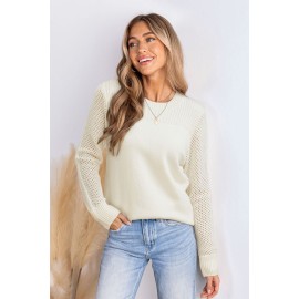 Stay Cozy White Sweater