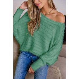 Ivory Off-Shoulder Puff Sleeve Sweater
