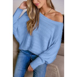 Ivory Off-Shoulder Puff Sleeve Sweater