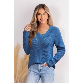 Breathe Deep Blue Sweater