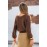 Falling for Fall Brown Reversible Sweater