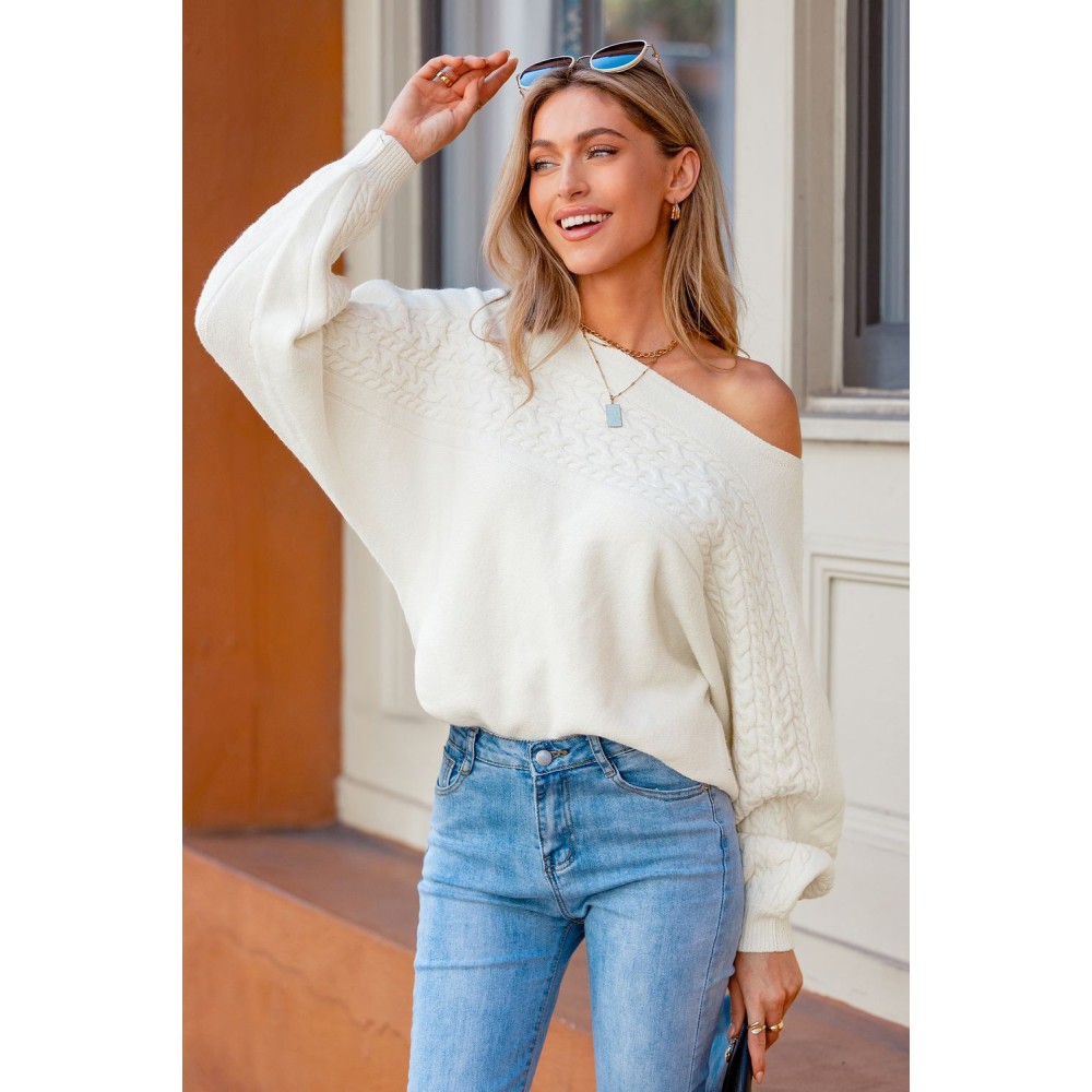 Almond Haze Beige Sweater