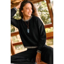 Weekend Mode Black Sweater